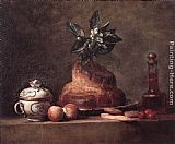 Jean Baptiste Simeon Chardin Canvas Paintings - La Brioche